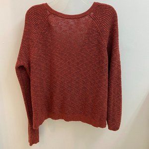 Aerie Burnt Orange Knit Size M Sweater
